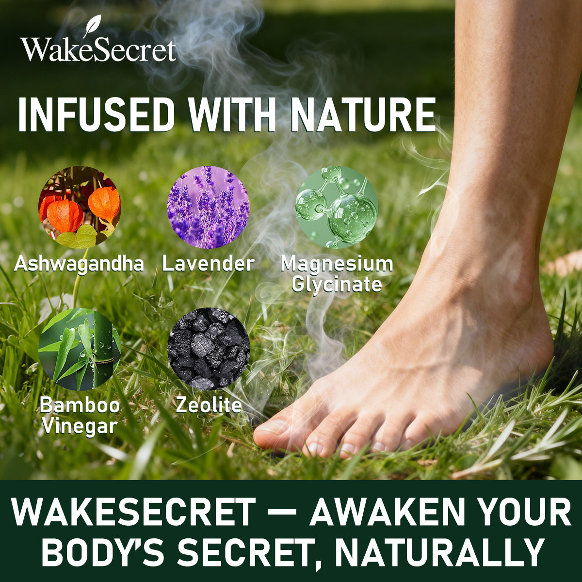 WakeSecret Natural Foot Patch