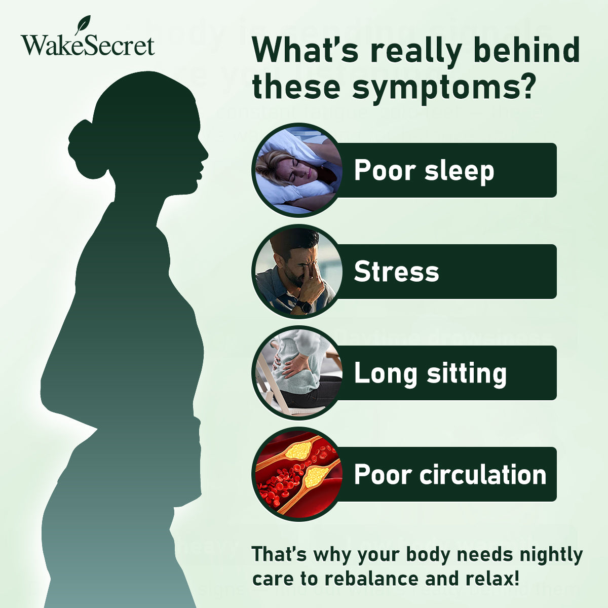 WakeSecret Natural Foot Patch