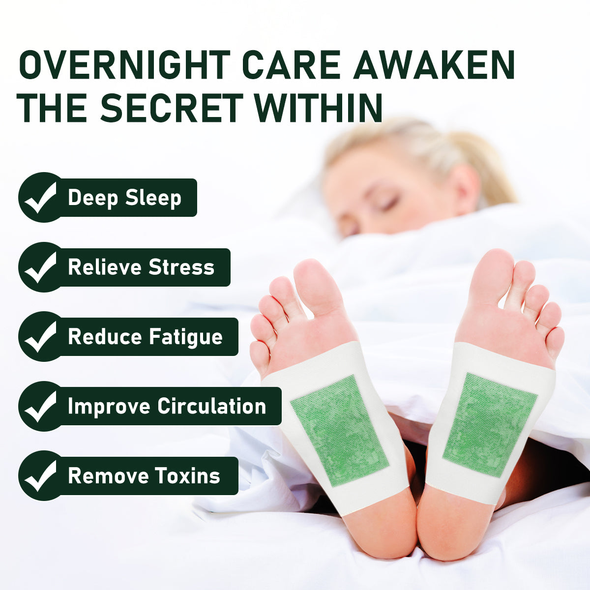 WakeSecret Natural Foot Patch
