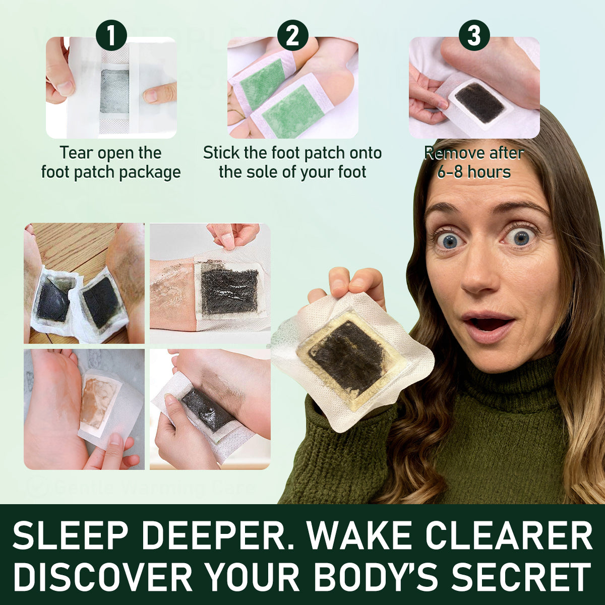 WakeSecret Natural Foot Patch
