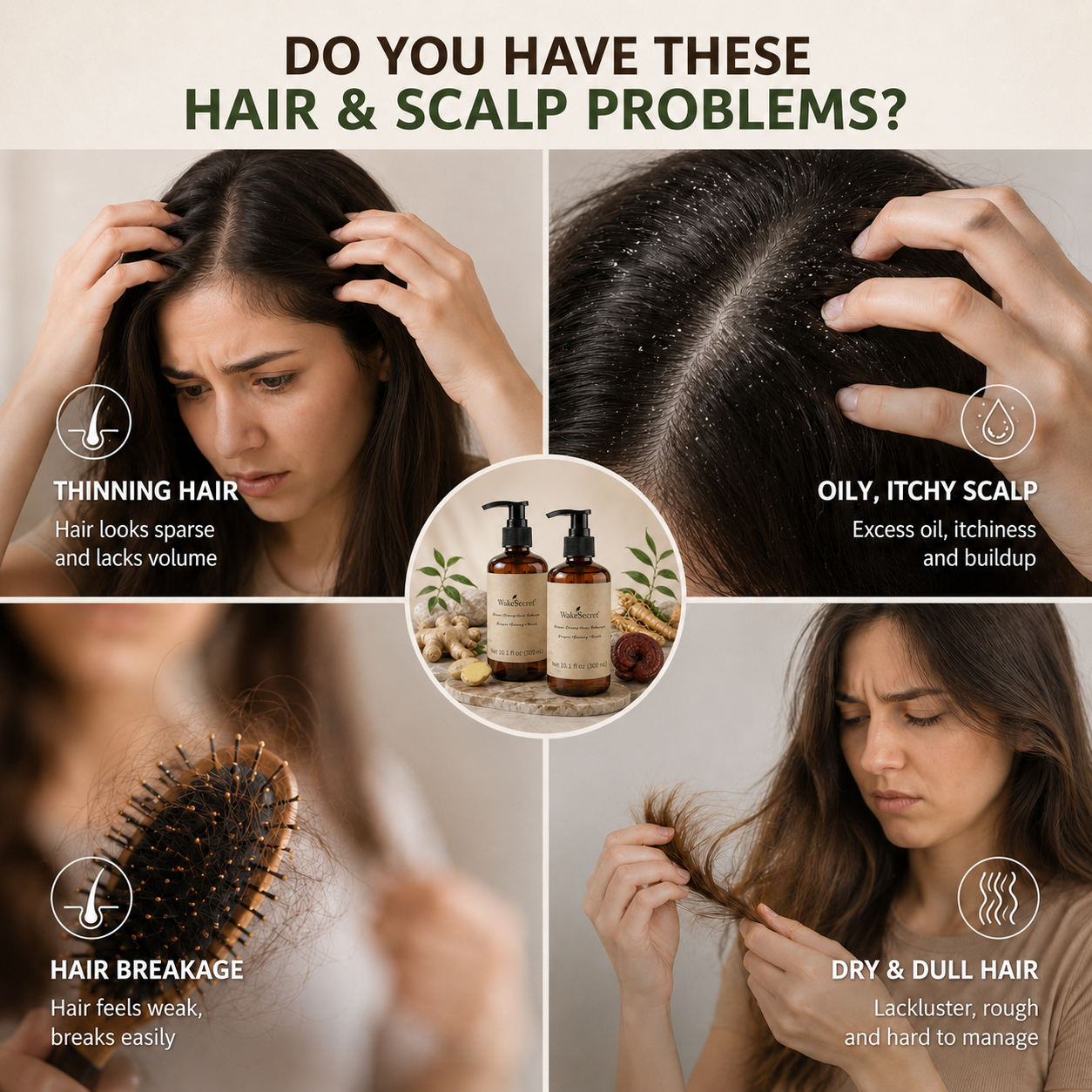 WakeSecret Herbal Shampoo